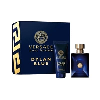 סט בושם לגבר ורסצ'ה דילן בלו וג'ל רחצה א.ד.ט - Versace Dylan Blue Set