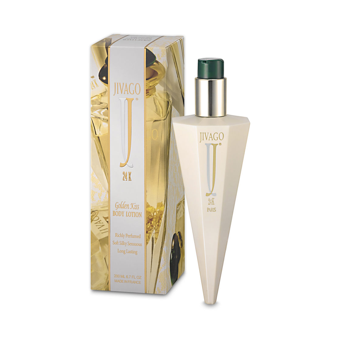 קרם גוף לאישה ג'יוואגו נשיקות זהב 200 מ"ל - 200 Jivago Golden Kiss Body Lotion 4.2 Oz 
