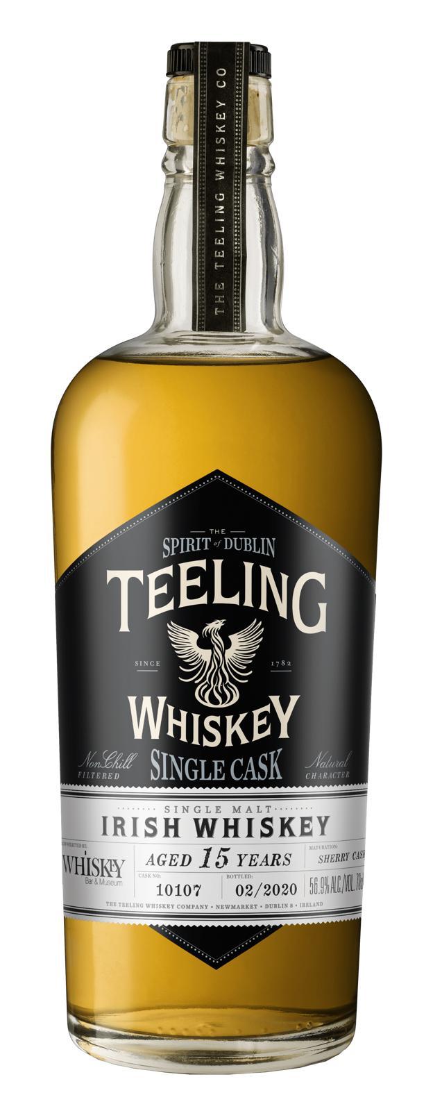Teeling 15 Single Cask באריזת מתנה יוקרתית