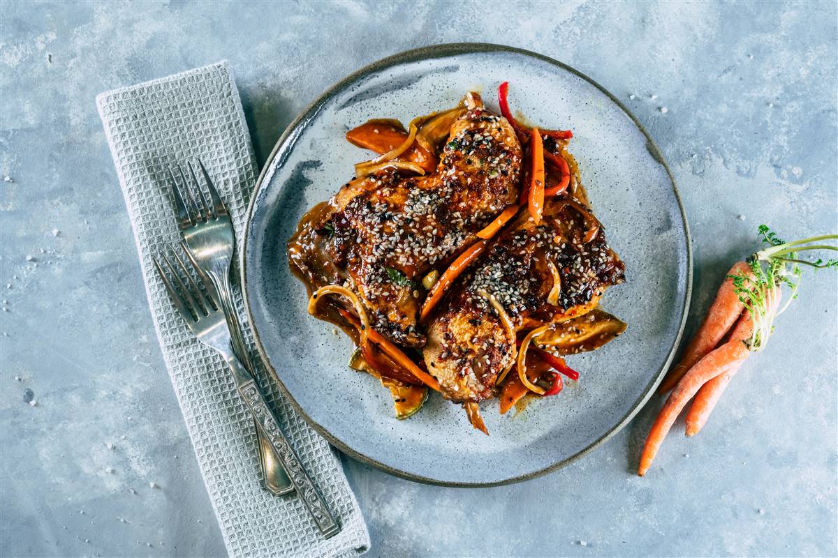 רבע עוף ברוטב סצ'ואן