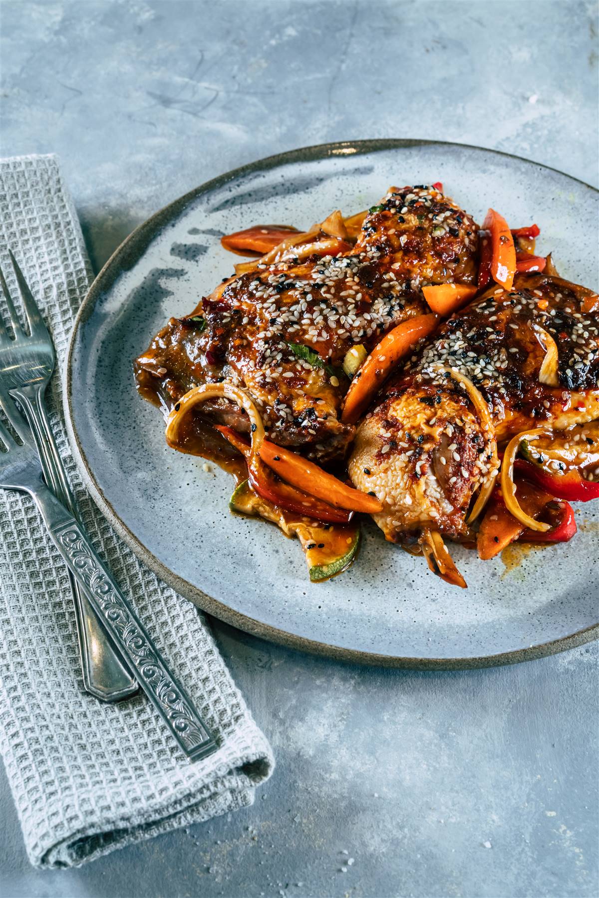 רבע עוף ברוטב סצ'ואן