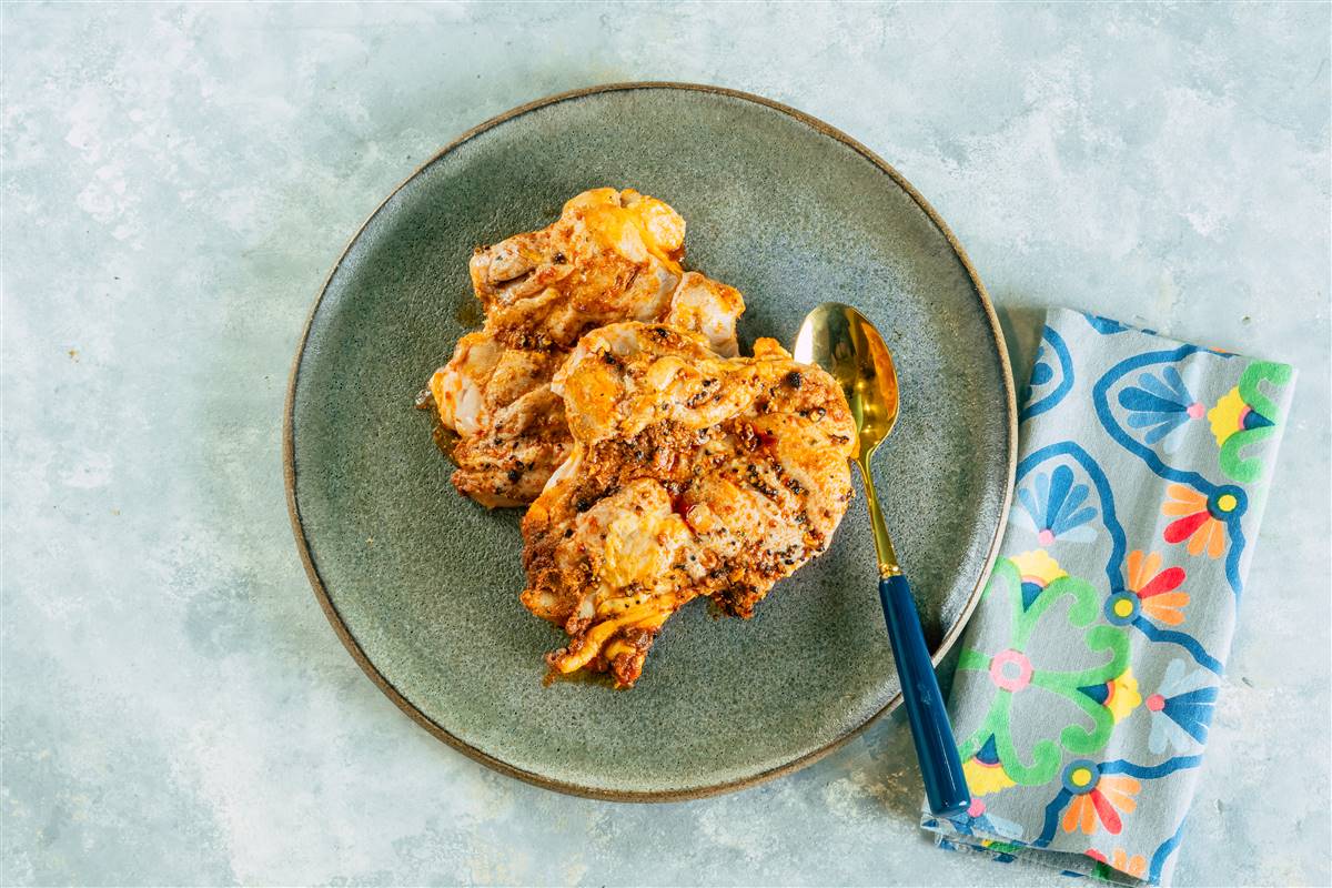 סטייק פרגית בתערובת תיבול גריל