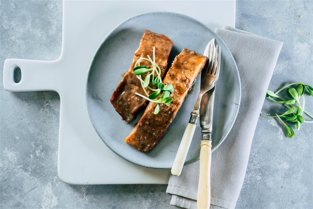 פילה סלמון ברוטב טריאקי