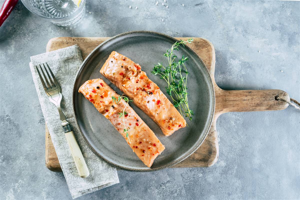 פילה סלמון ברוטב צ'ילי מתוק