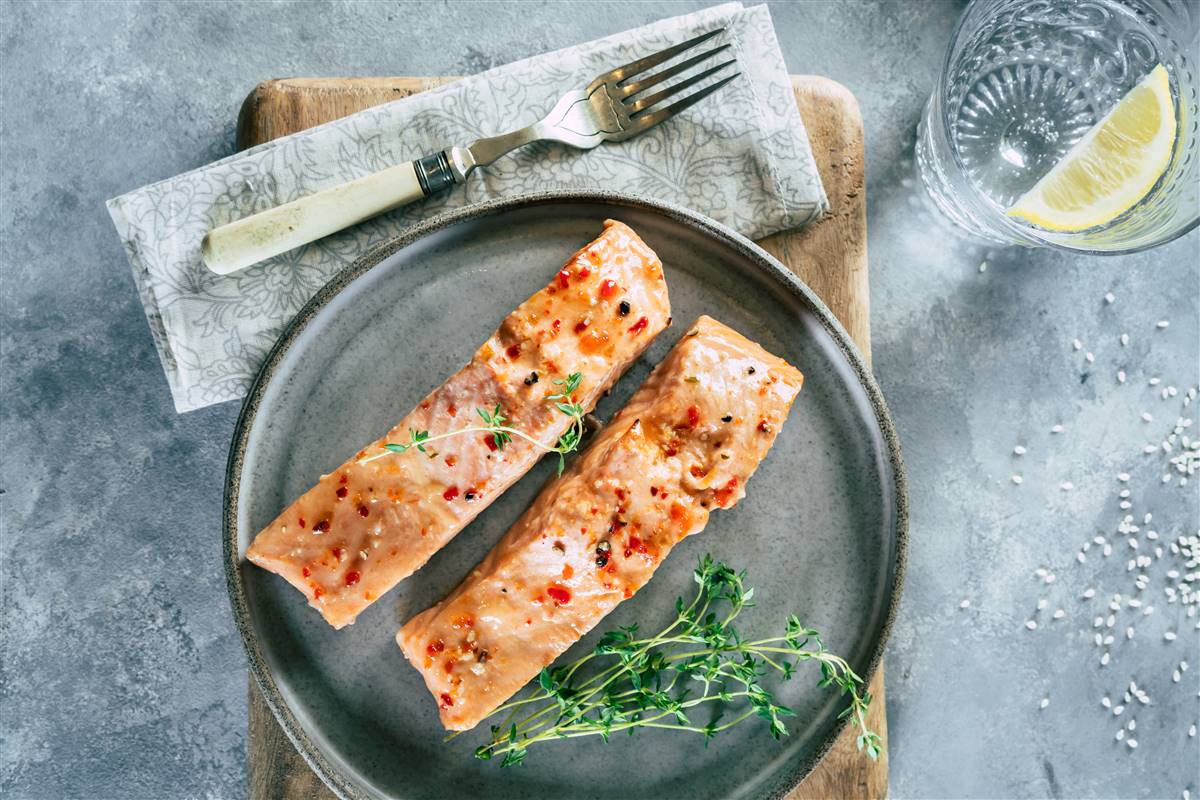 פילה סלמון ברוטב צ'ילי מתוק