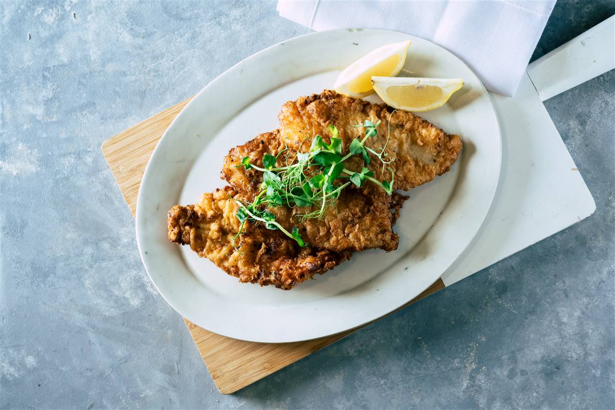 פילה אמנון מטוגן בציפוי קריספי