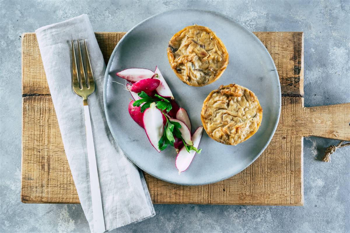 פשטידת פטריות שמפניון אישית