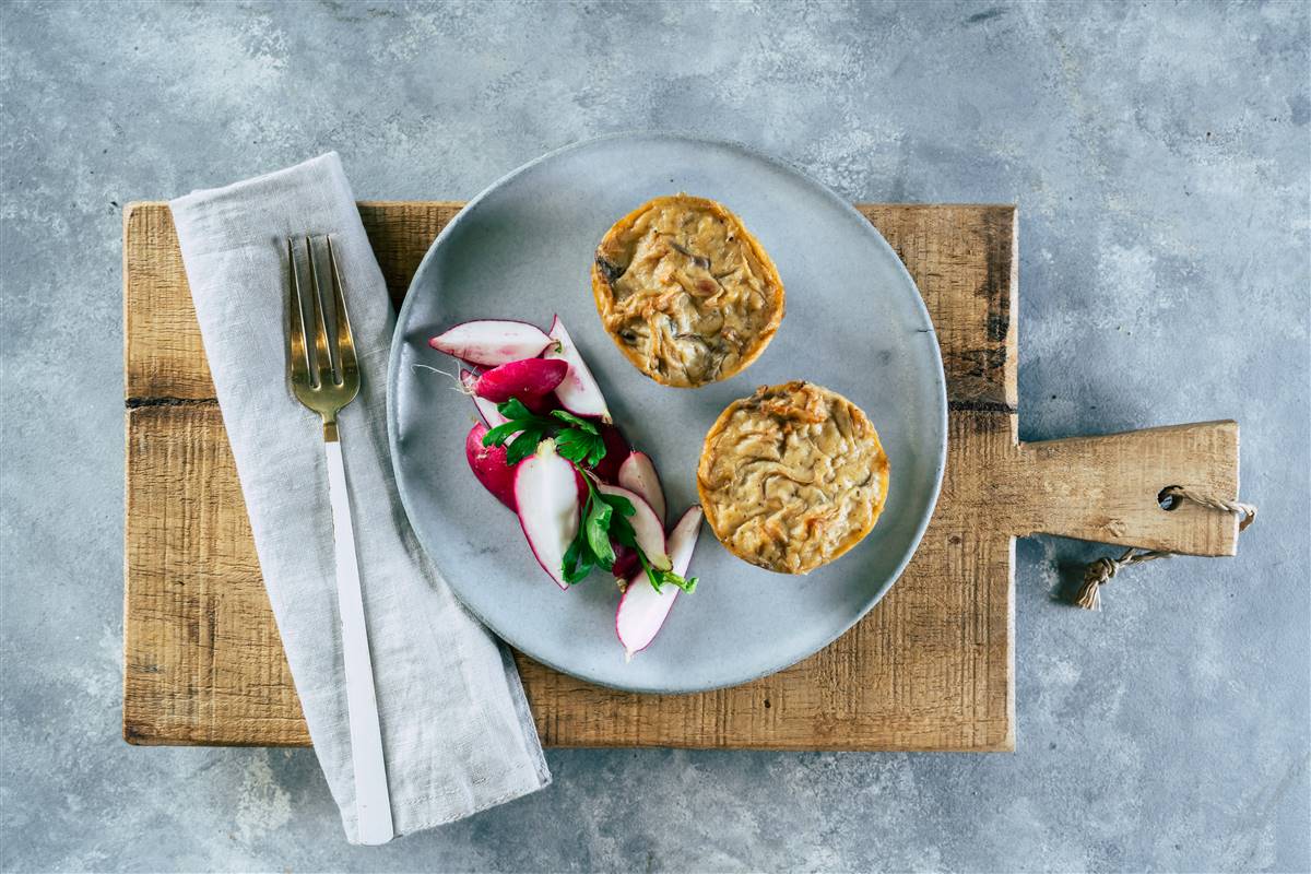 פשטידת פטריות שמפניון אישית