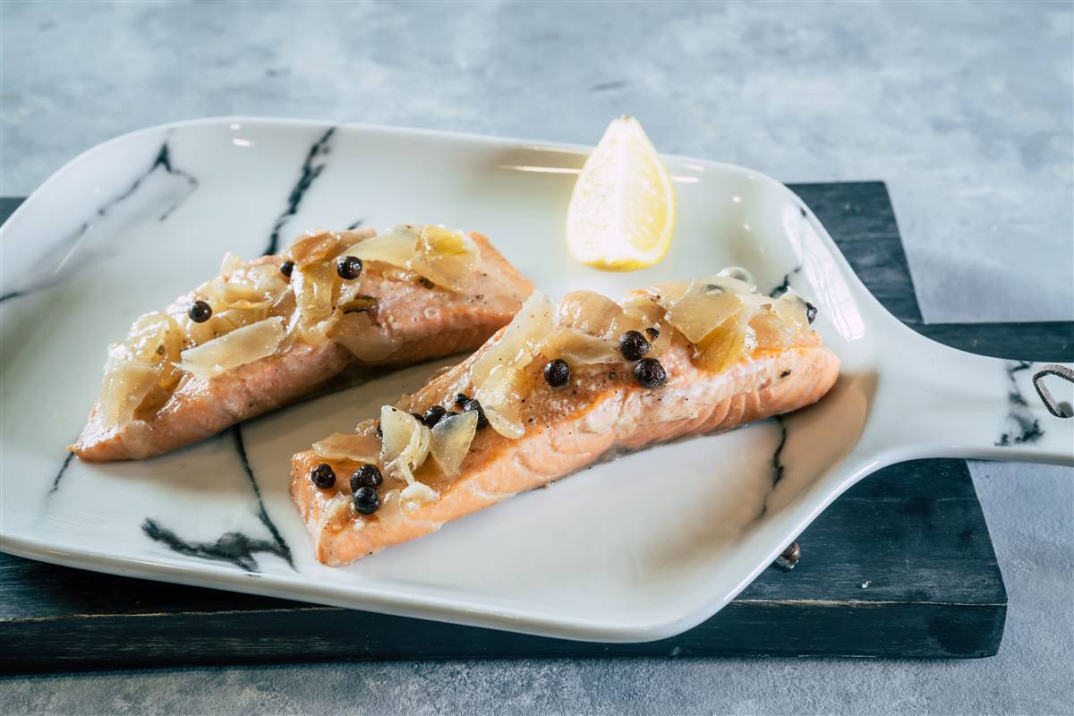 Sweet and sour salmon