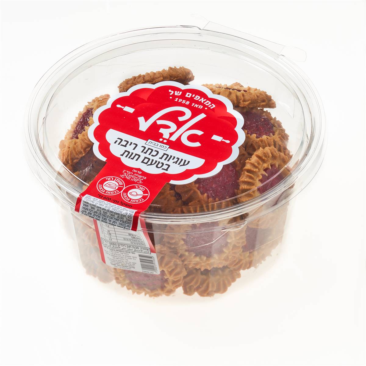 עוגיות כתר ריבה בטעם תות   דלי