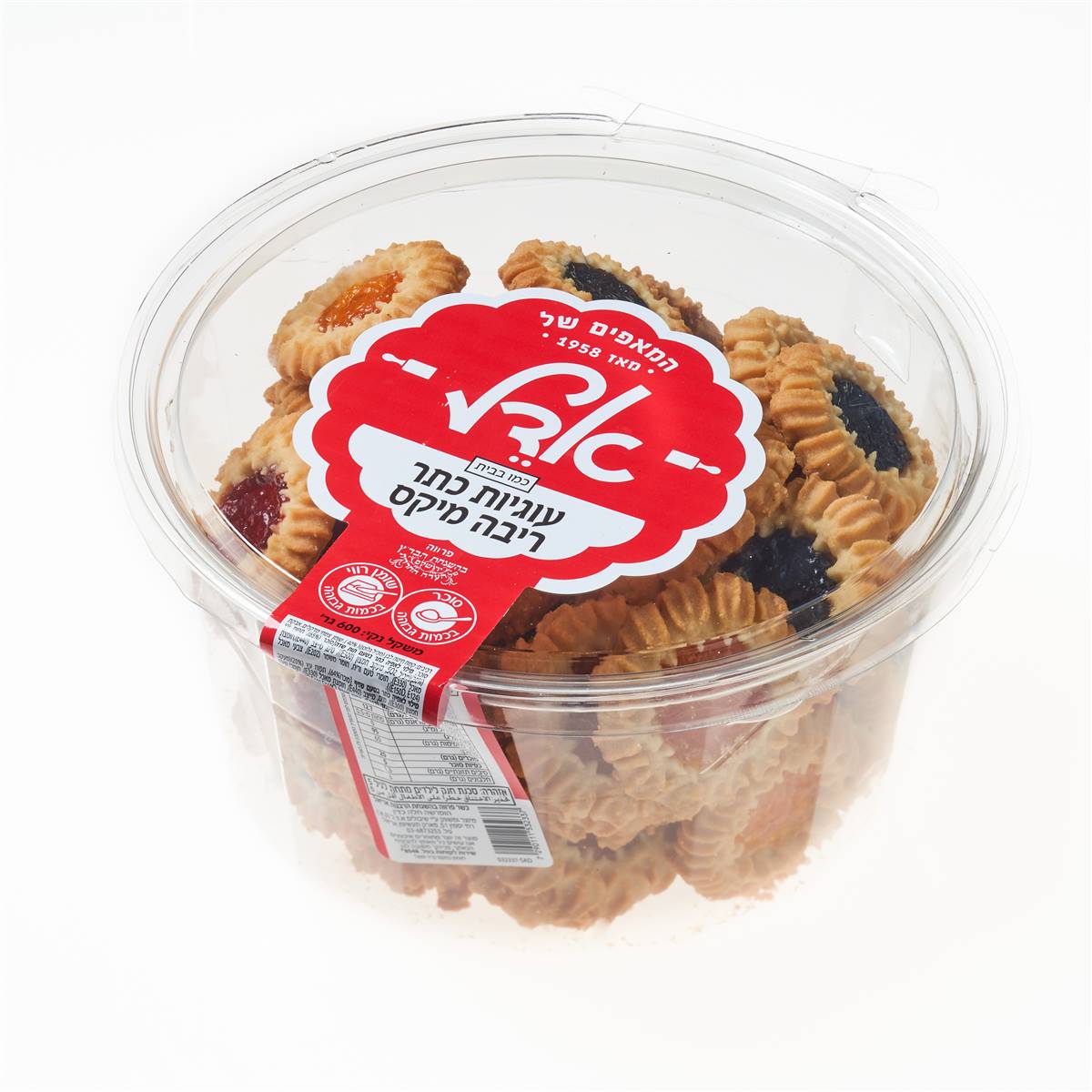 עוגיות כתר ריבה מיקס  דלי