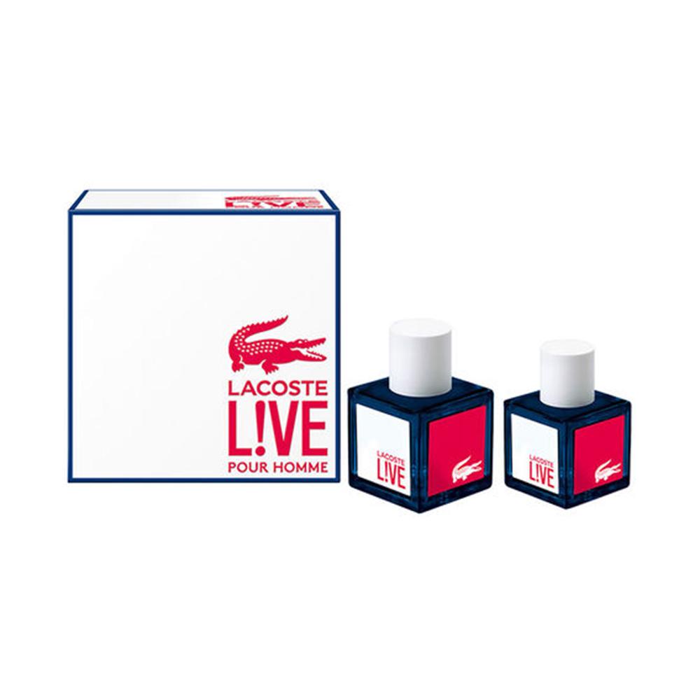 סט לקוסט לגבר 2 בשמים 100+40 מ"ל א.ד.ט - LACOSTE LIVE 2 UNITS E.D.T
