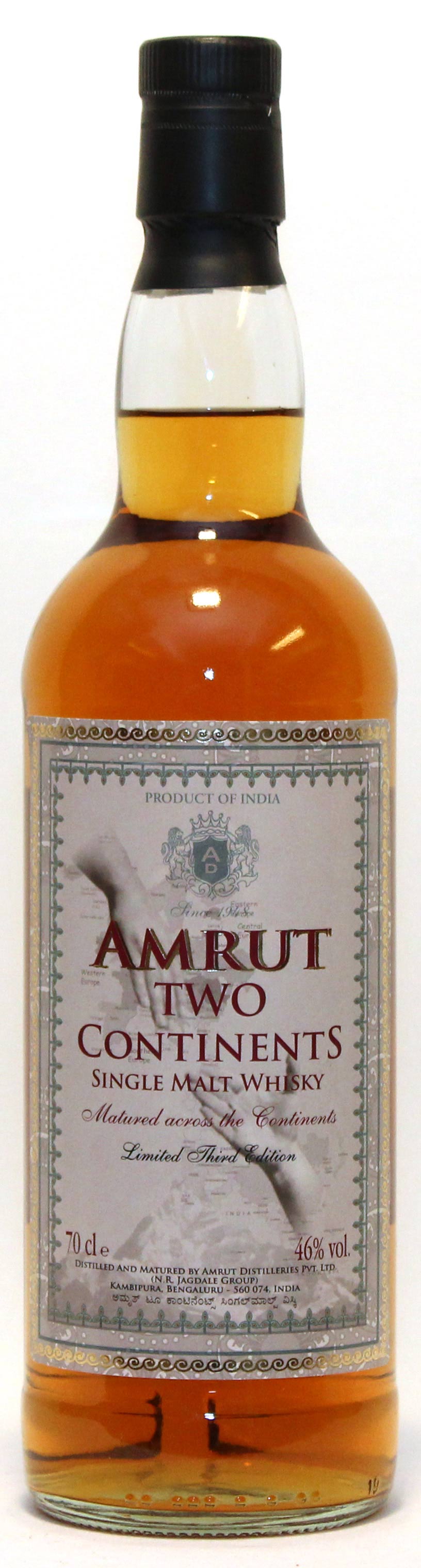 100 מ"ל  Amrut Two Continents 3rd Edition