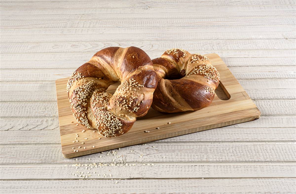  בייגל רומני עם שומשום אפוי קפוא