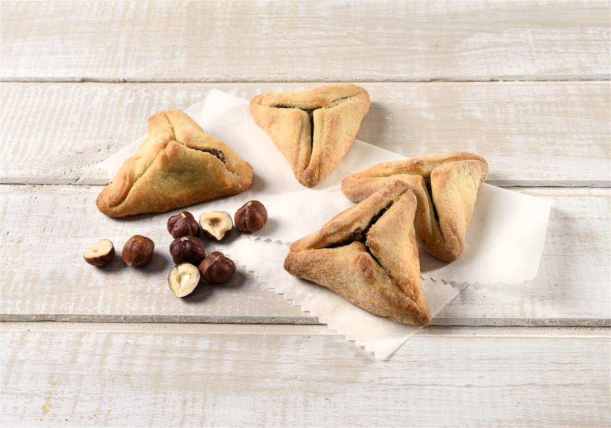 אוזני המן במילוי נוגט אגוזים