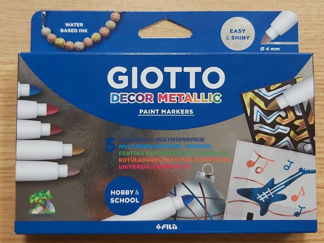 טוש גיאוטו דקור מטאלי סט5