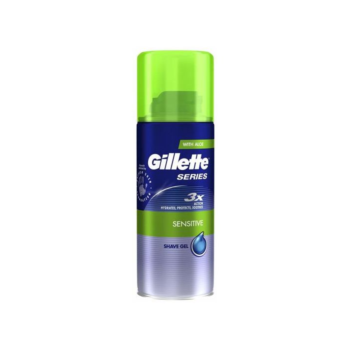 ג'ל גילוח לגבר ג'ילט סירייס טראבל סנסיטיב - Gillette SRRIES travel