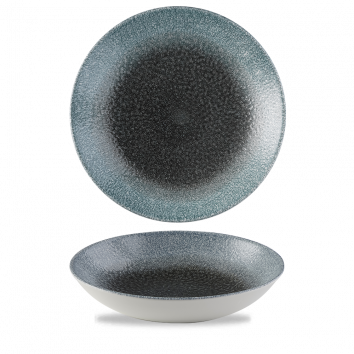 קערה קוטר 25 Raku שחור כחול 