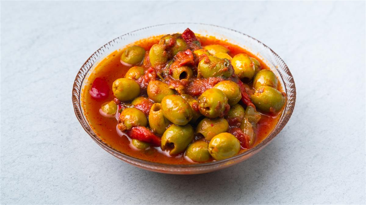 תבשיל זיתים מרוקאי פיקנטי