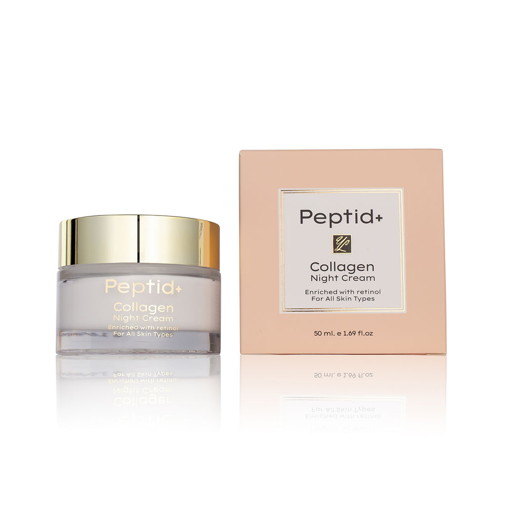 קרם פנים לילה קולגן ורטינול לאישה פפטיד - Peptid+ Collagen night cream