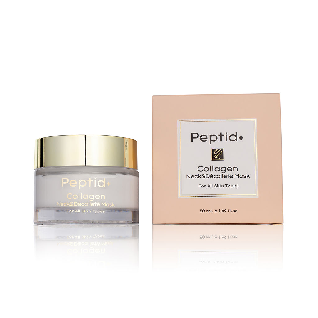 מסכת יופי קולגן לאישה פפטיד - Peptid+ Collagen Neck&Decollete Mask