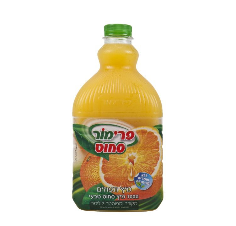 100% מיץ תפוזים סחוט טבעי
