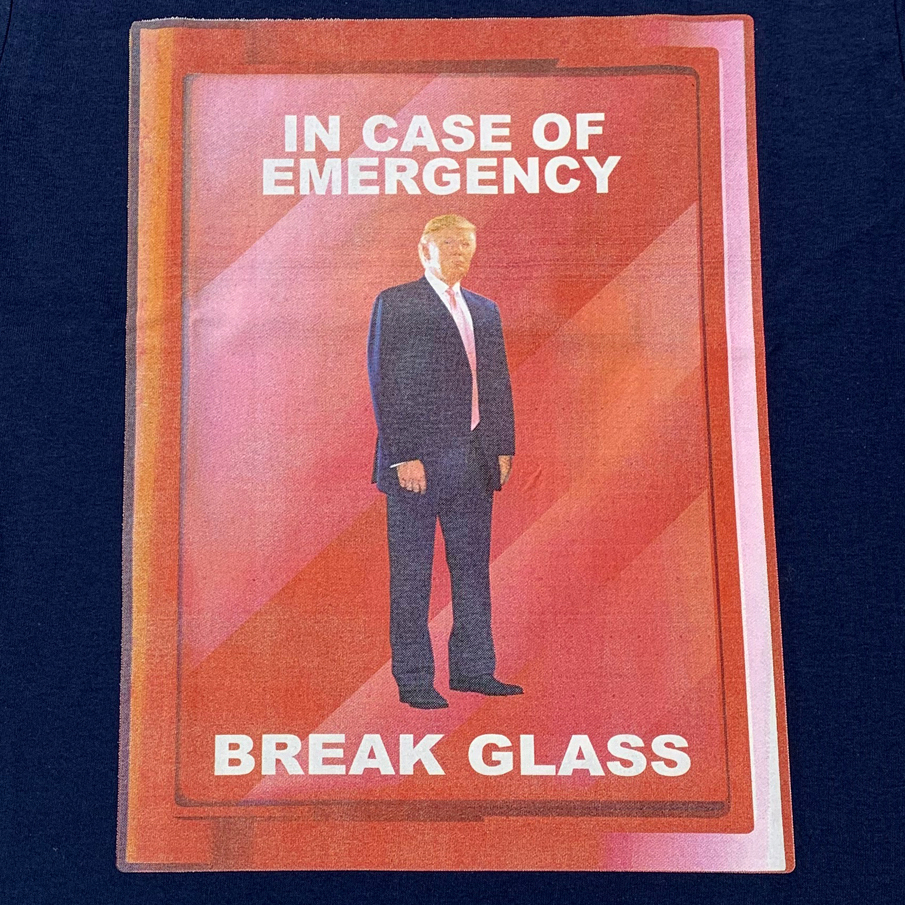 Trump break the glass