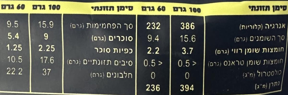 חטיף חלבון בטעם שוקולד עם אגוזי לוז