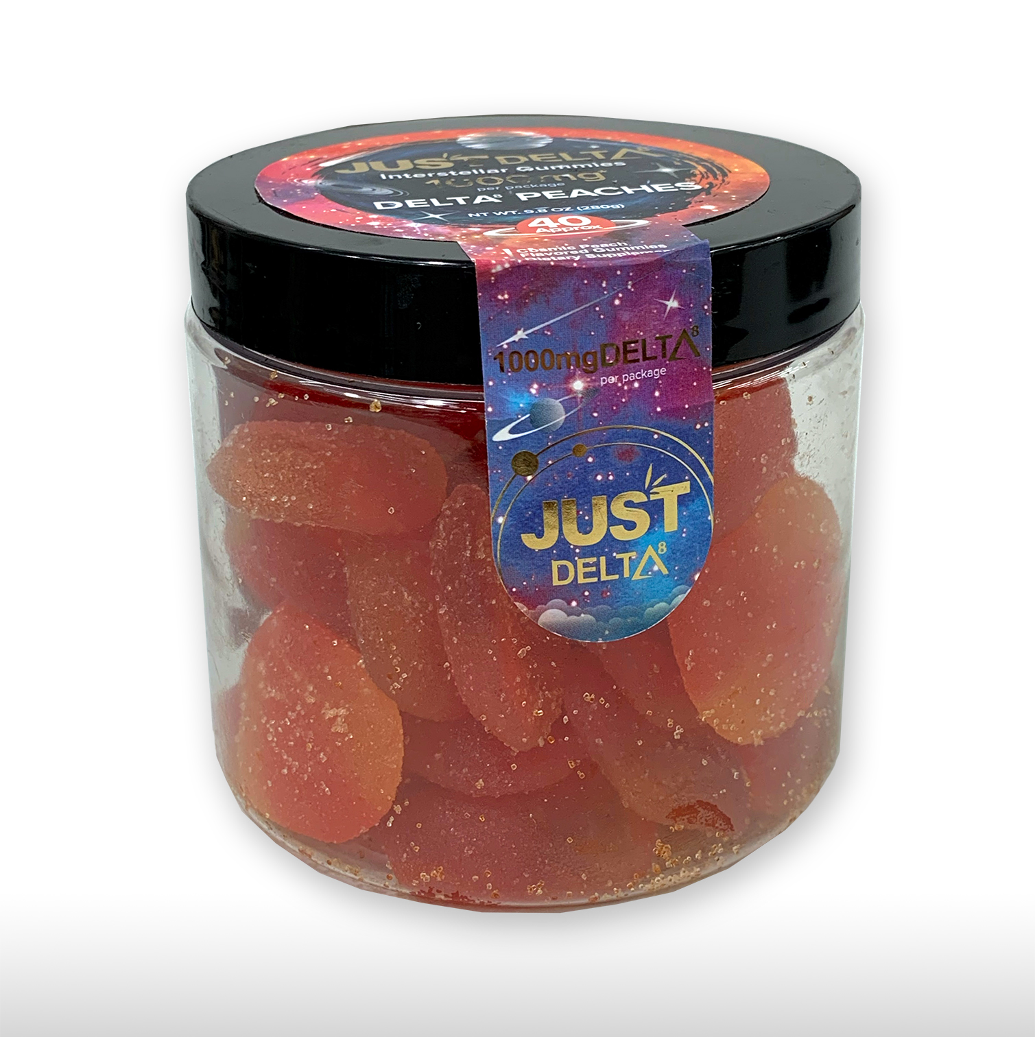 Just Delta Delta 8 Gummies Exotic Peaches 1000 mg