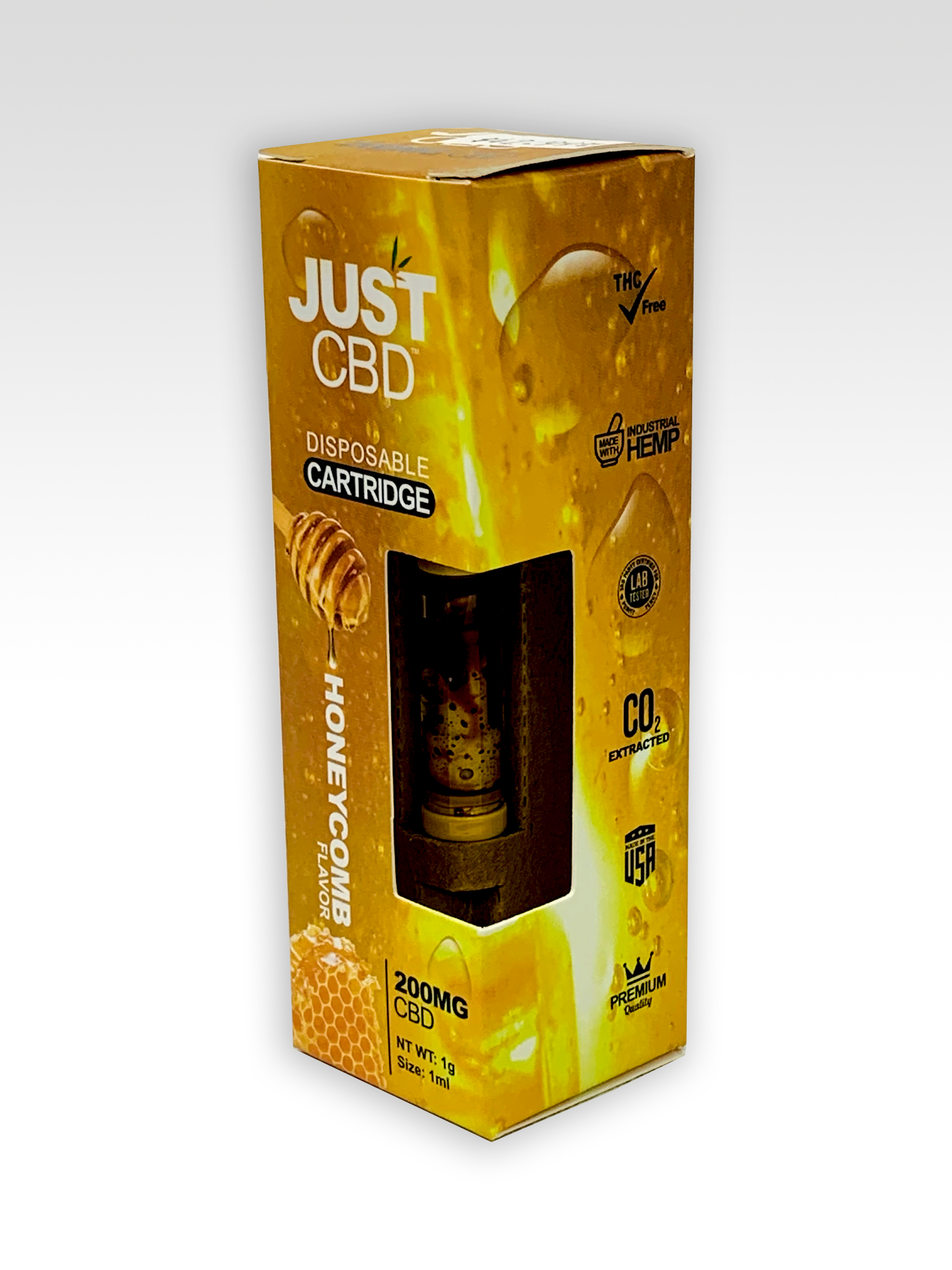 JUST CBD Honeycomb Disposable Cartridge 200mg CBD