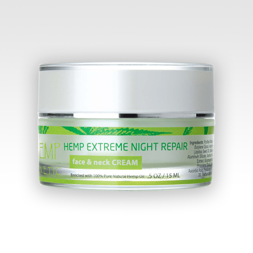 HEMP GENETIC HEMP EXTREME NIGHT REPAIR Face & Neck CREAM 0.5 OZ / 15 ML