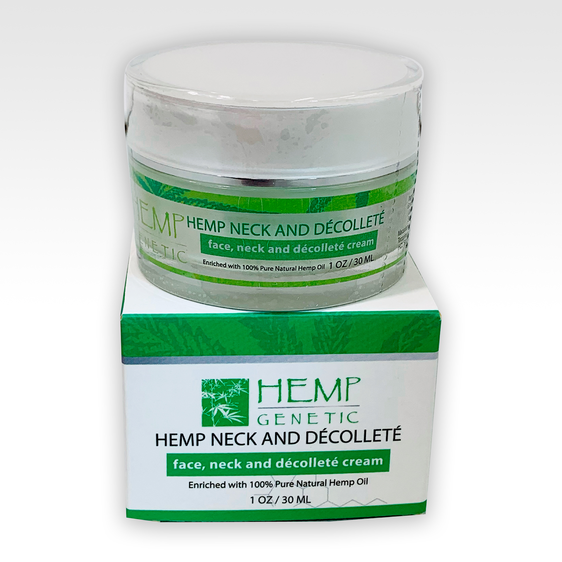 HEMP GENETIC HEMP NECK AND DÉCOLLETÉ face, neck and décolleté cream 1 OZ / 30 ML