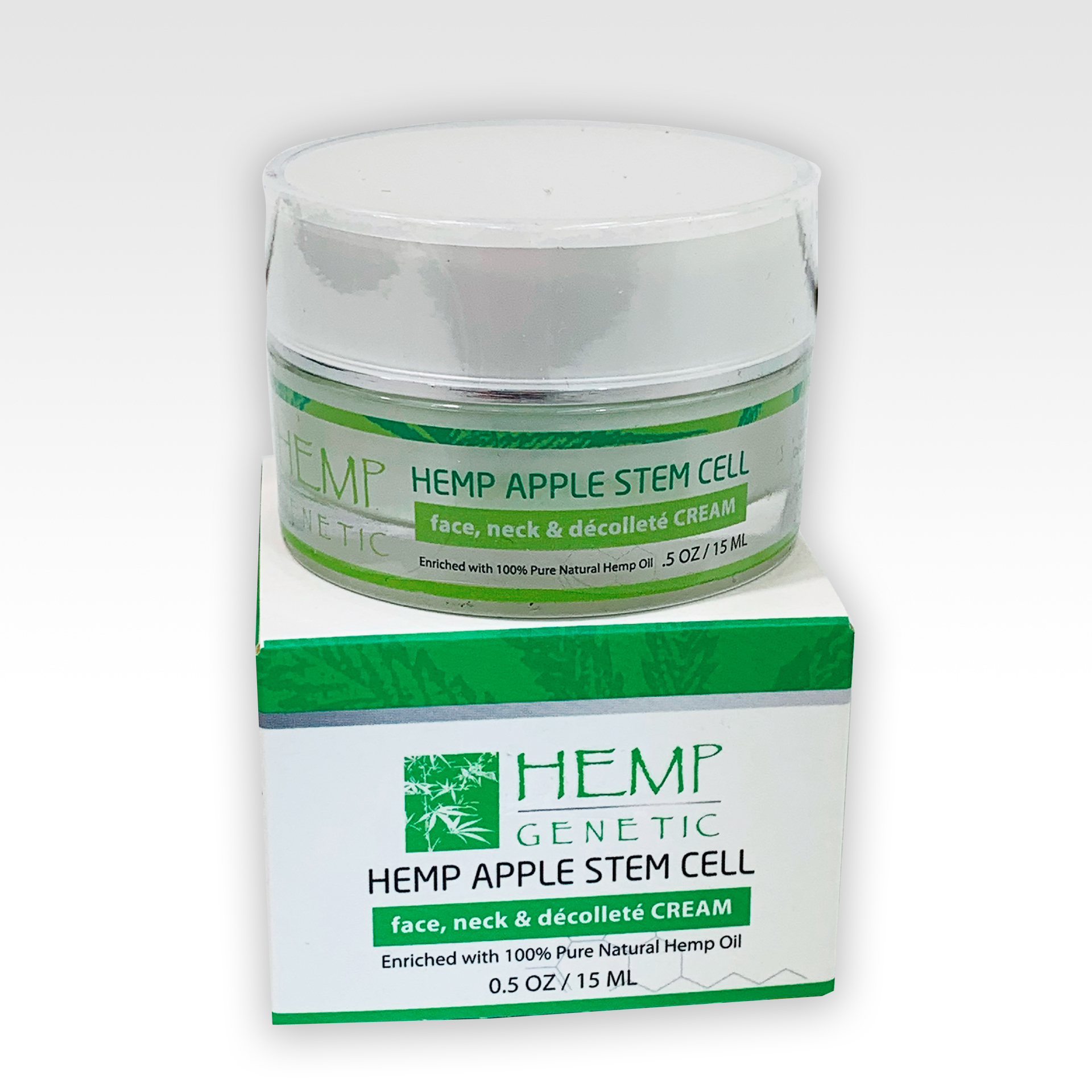 HEMP GENETIC HEMP APPLE STEM CELL face, neck & décolleté cream 0.5 OZ / 15 ML