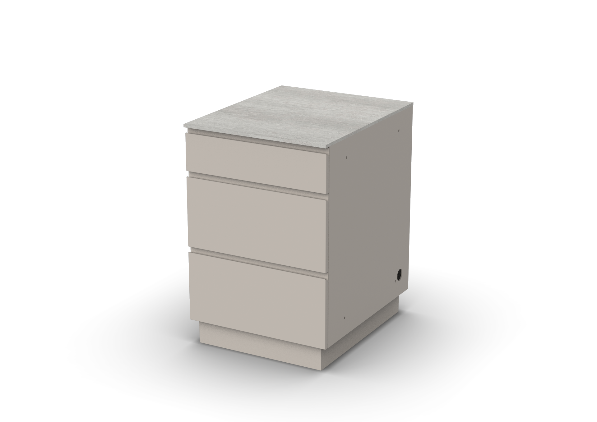 Unica Cabinet 24 Inch with with 3 drawers