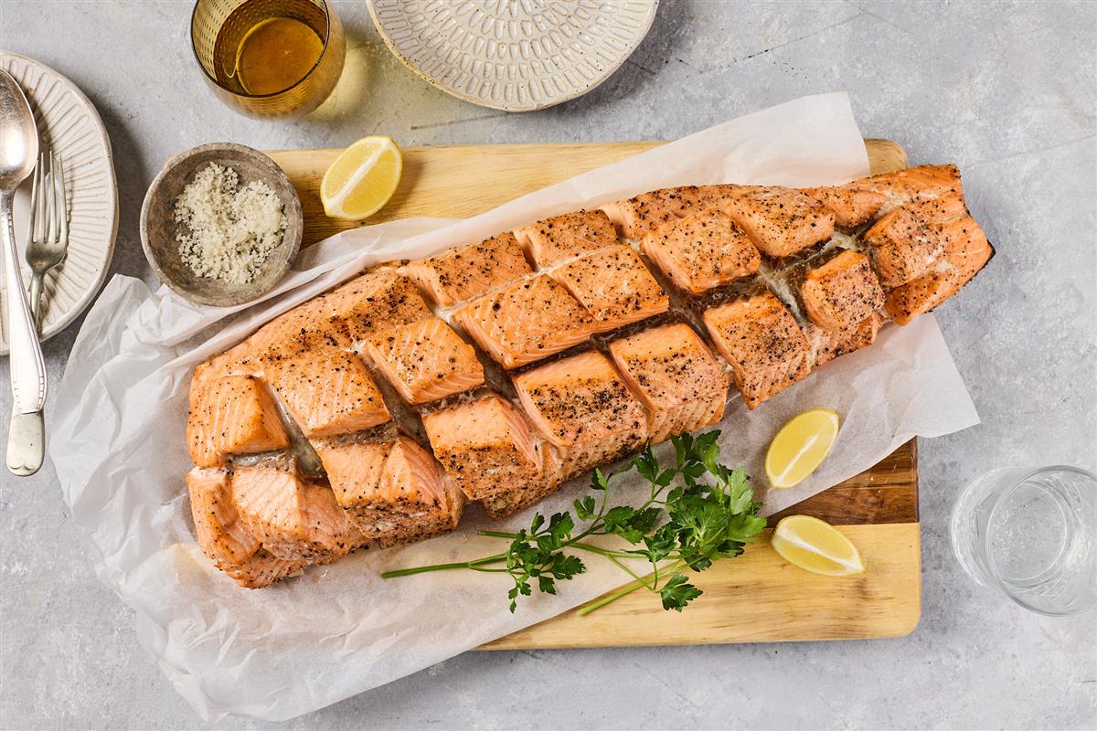 Whole salmon fillet – about 12 servings