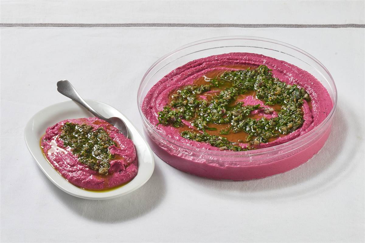 ממרח סלק ויוגורט יווני