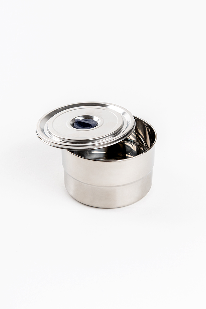 1000ml Round Stainless Steel Food Container