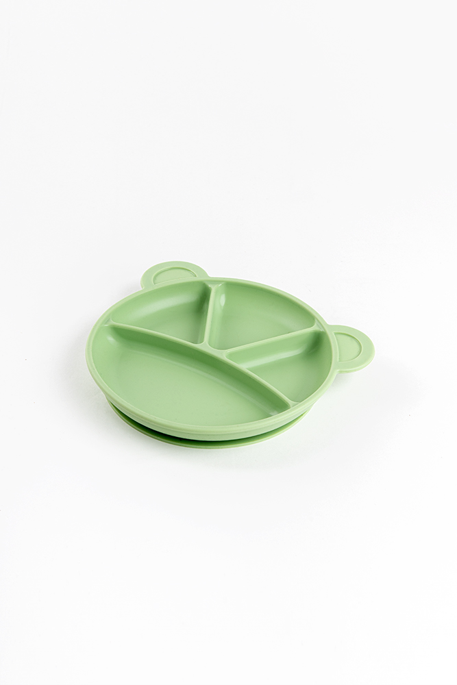 Big Silicone rabbit  plate for babies