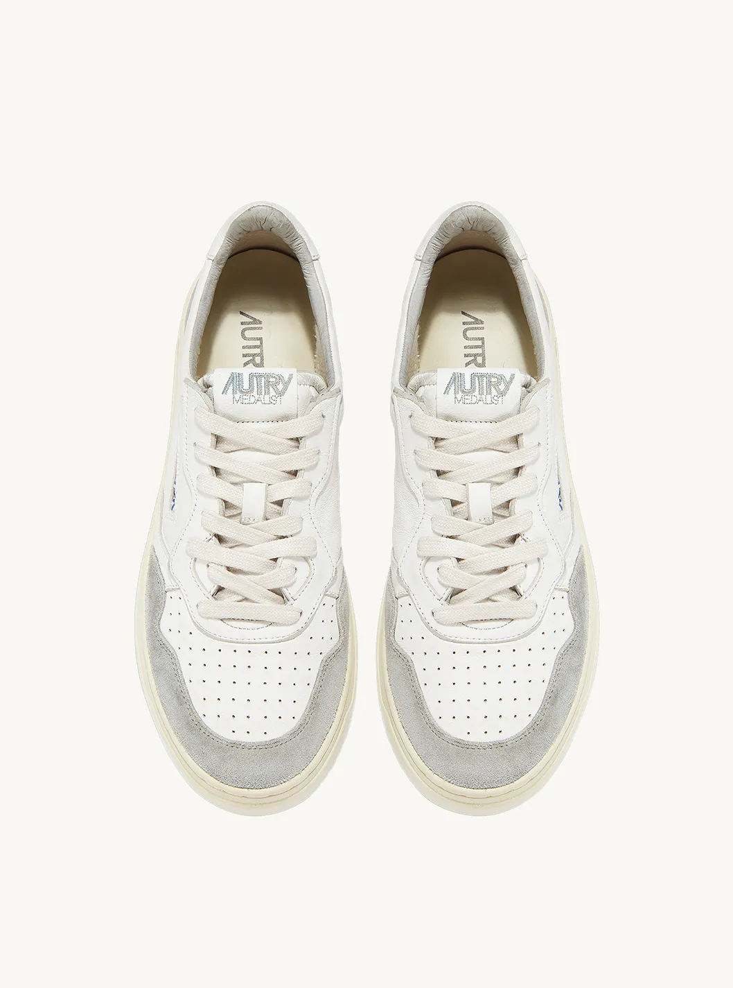 MEDALIST LOW MAN GOAT/SUEDE WHT/GREY