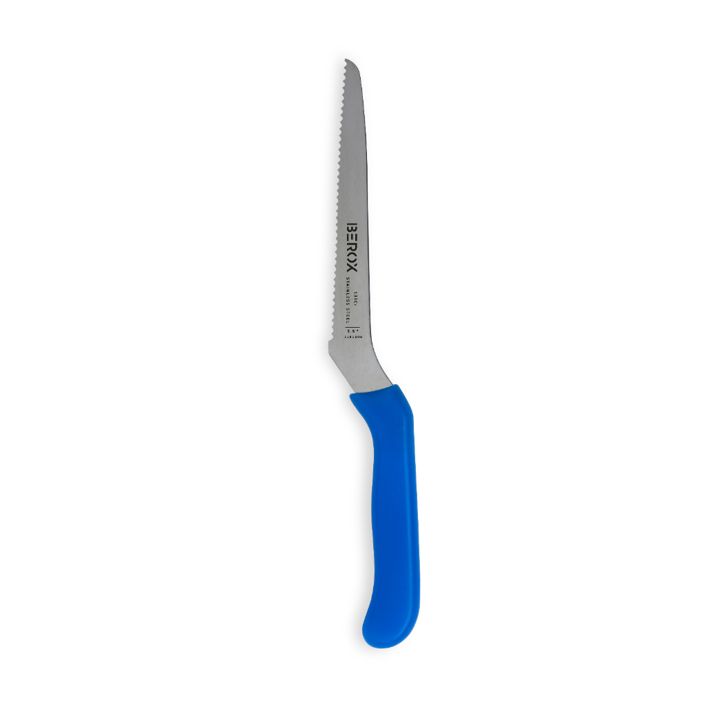 סכין מדורגת 14 ס"מ כחולה | BEROX