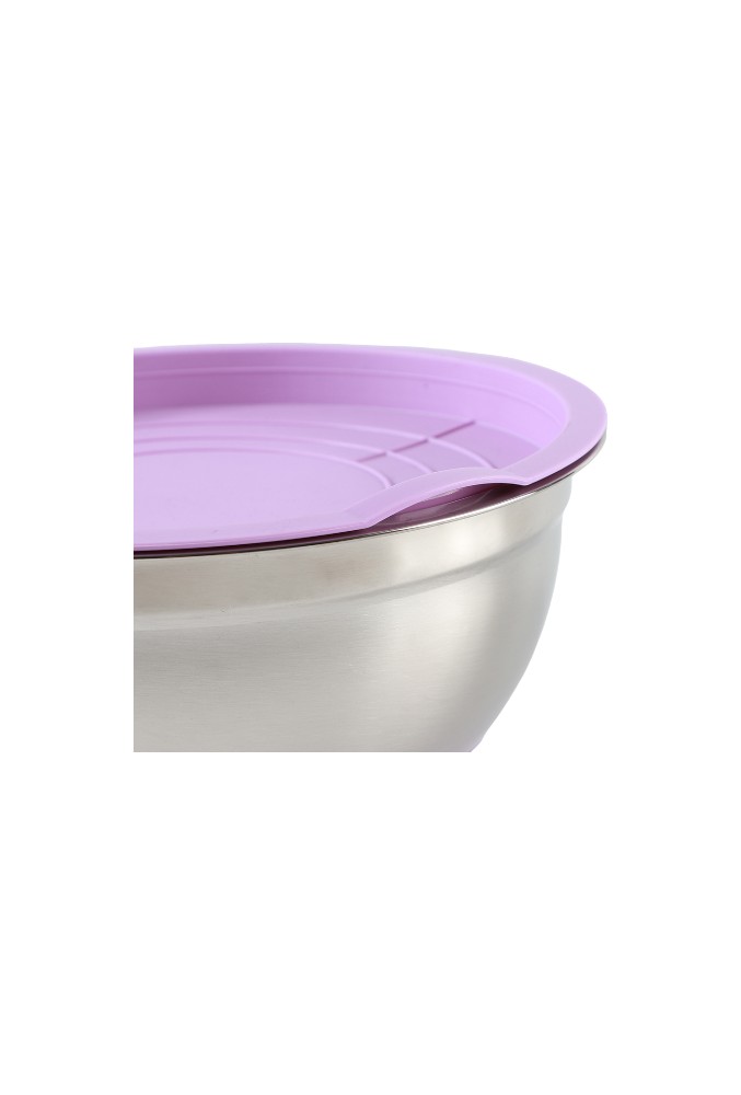 Set of 7 Stainless Steel Salad Bowls with Lids – Various Sizes