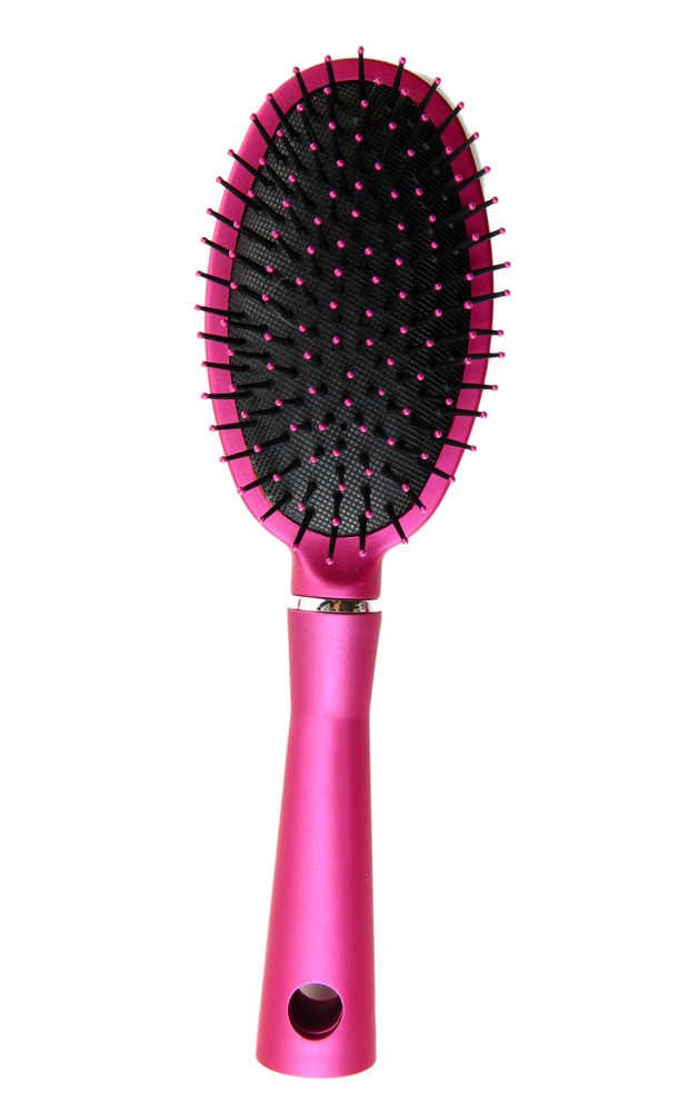 Set of 2 Natural Bamboo Hairbrushes