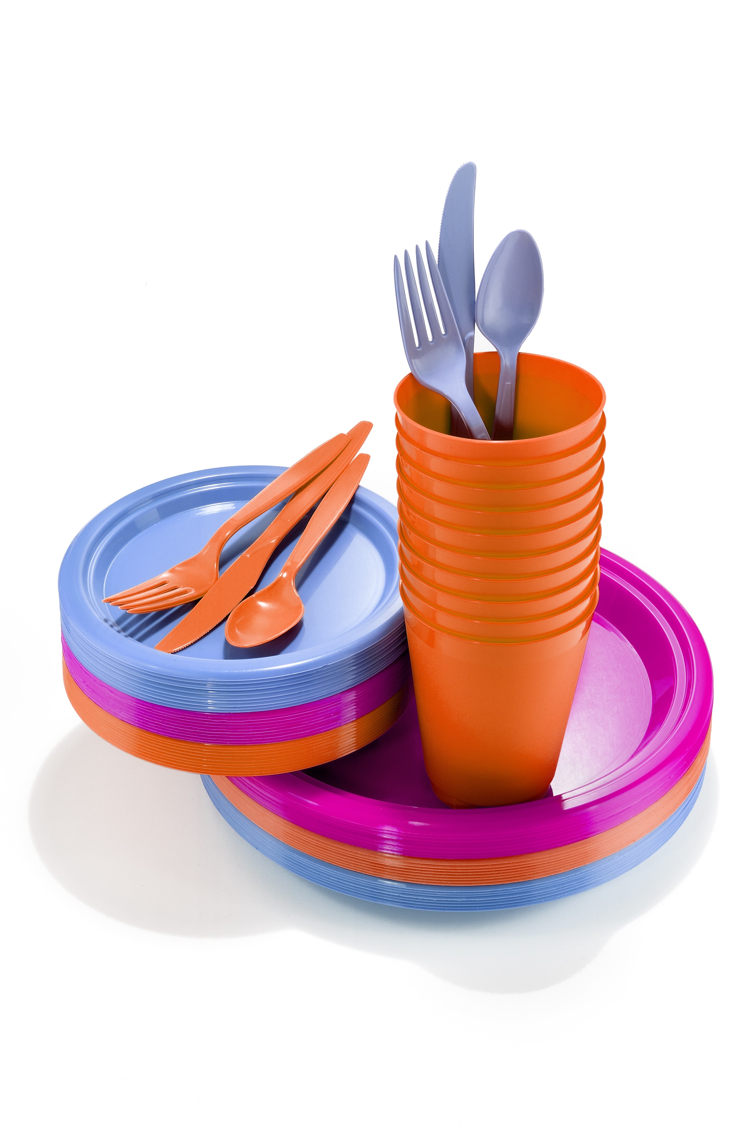 Children's bamboo tableware set