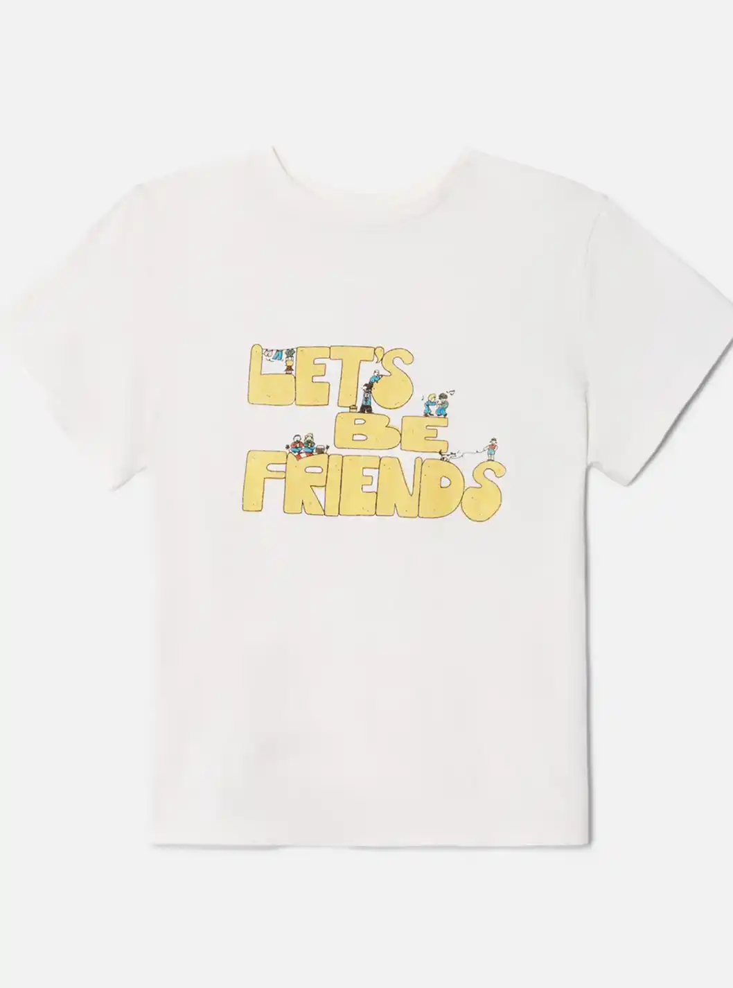 RE/DONE-CLASSIC TEE LETS BE FRIENDS