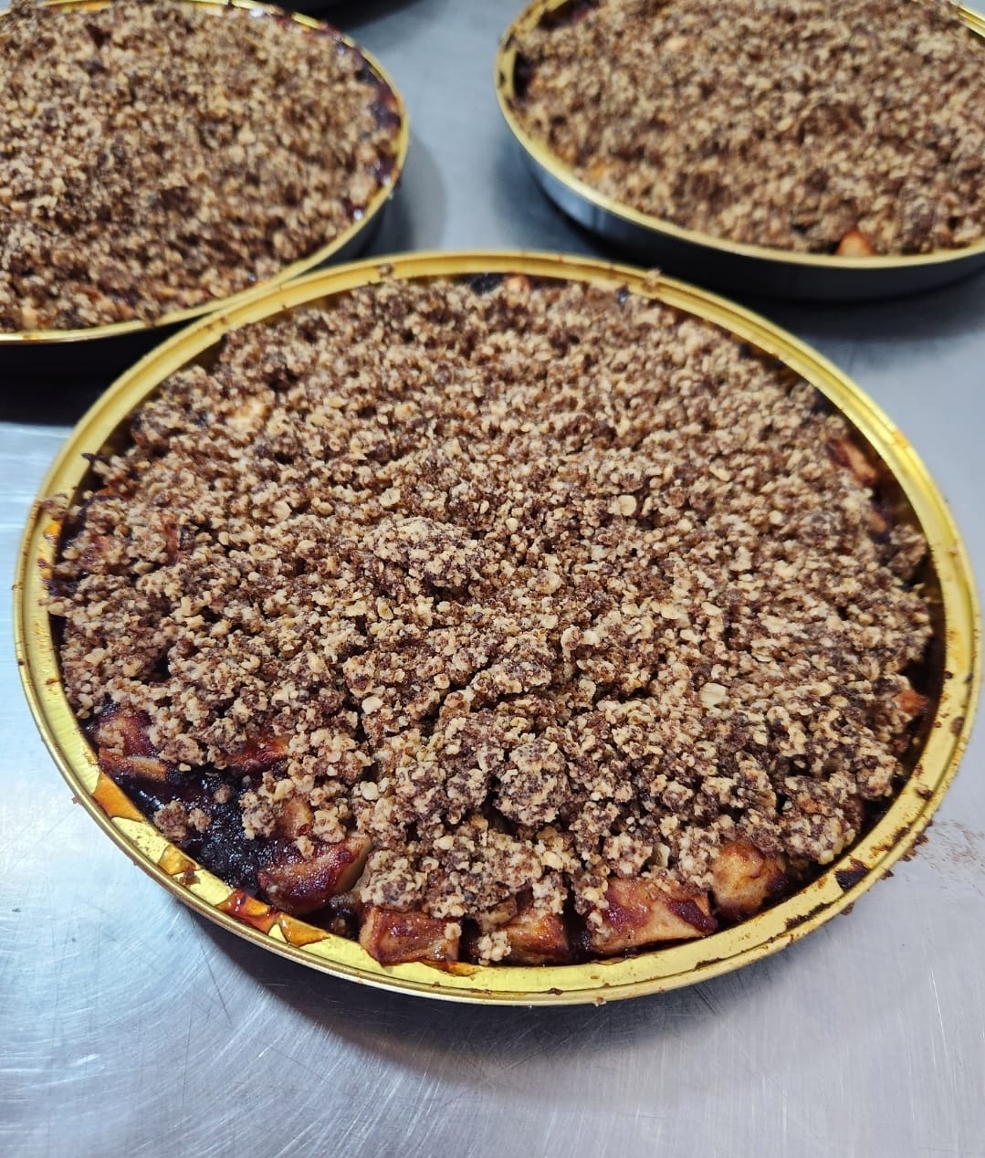 Apple cranberry crumb