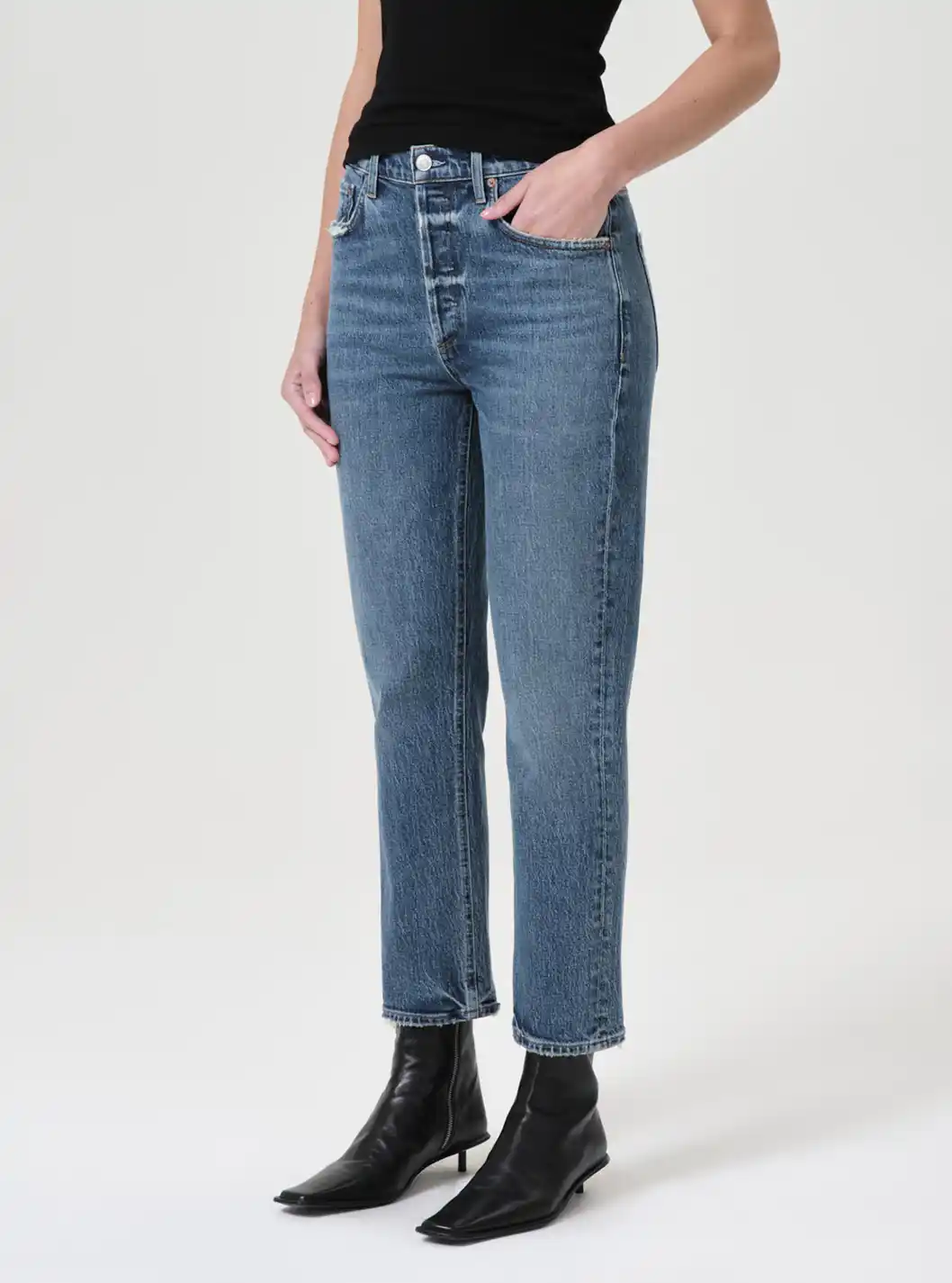 RILEY CROP HIGH RISE STRAIGHT