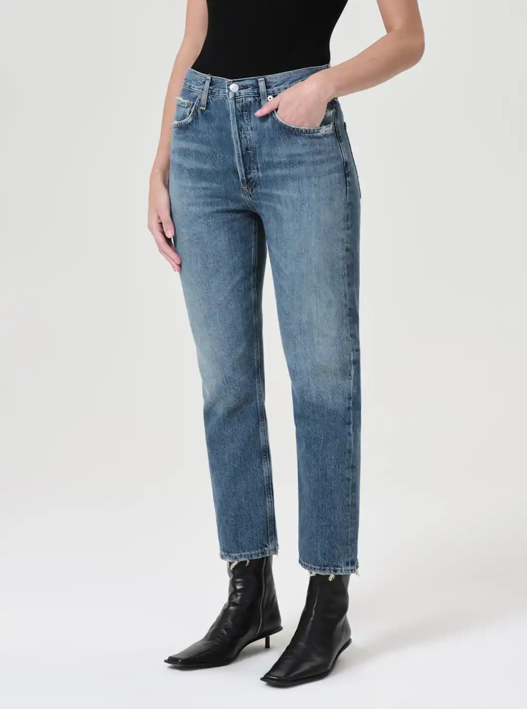 RILEY CROP HIGH RISE STRAIGHT