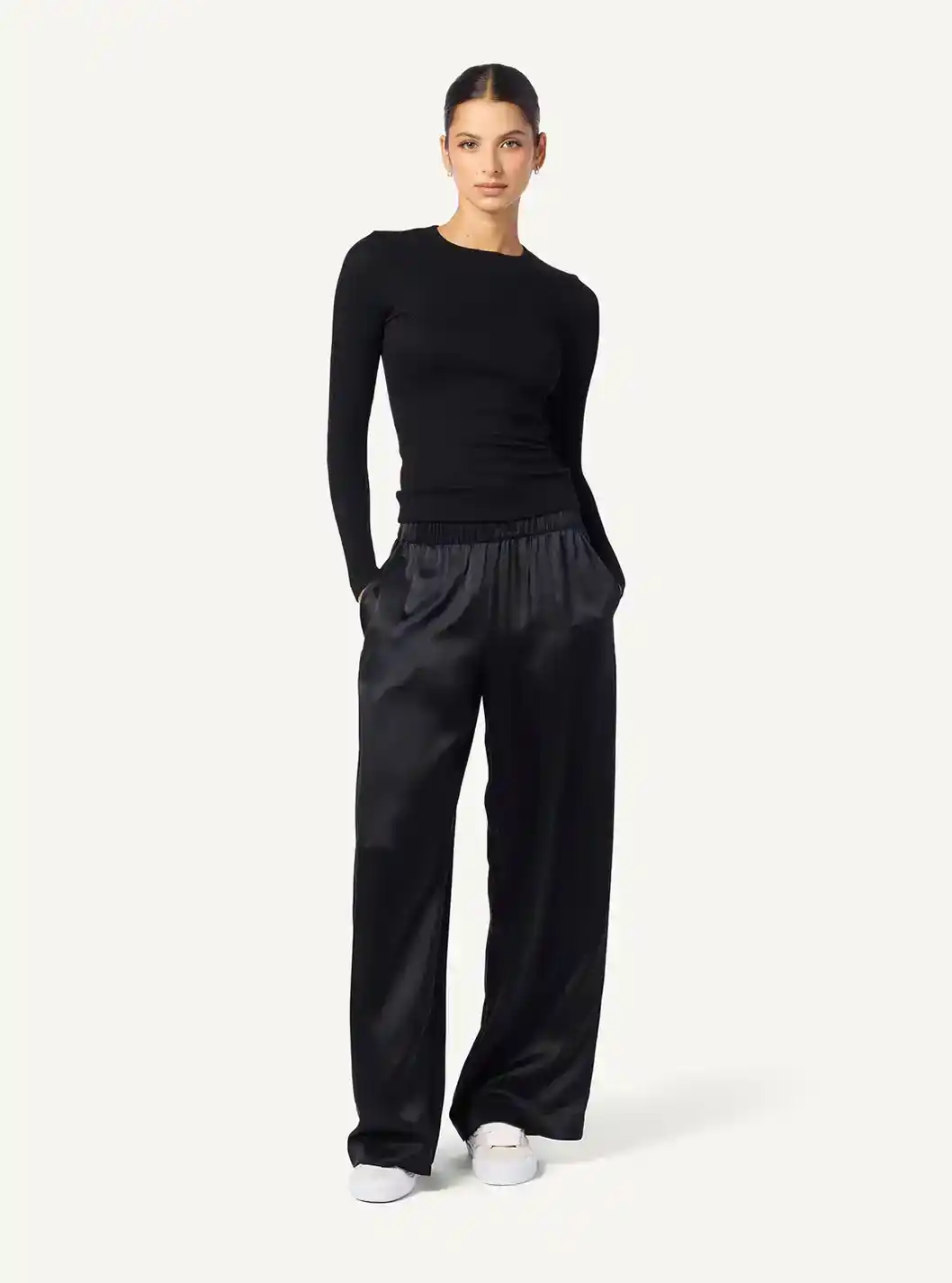 BRYNN HIGH RISE PULL ON WIDE LEG PANT