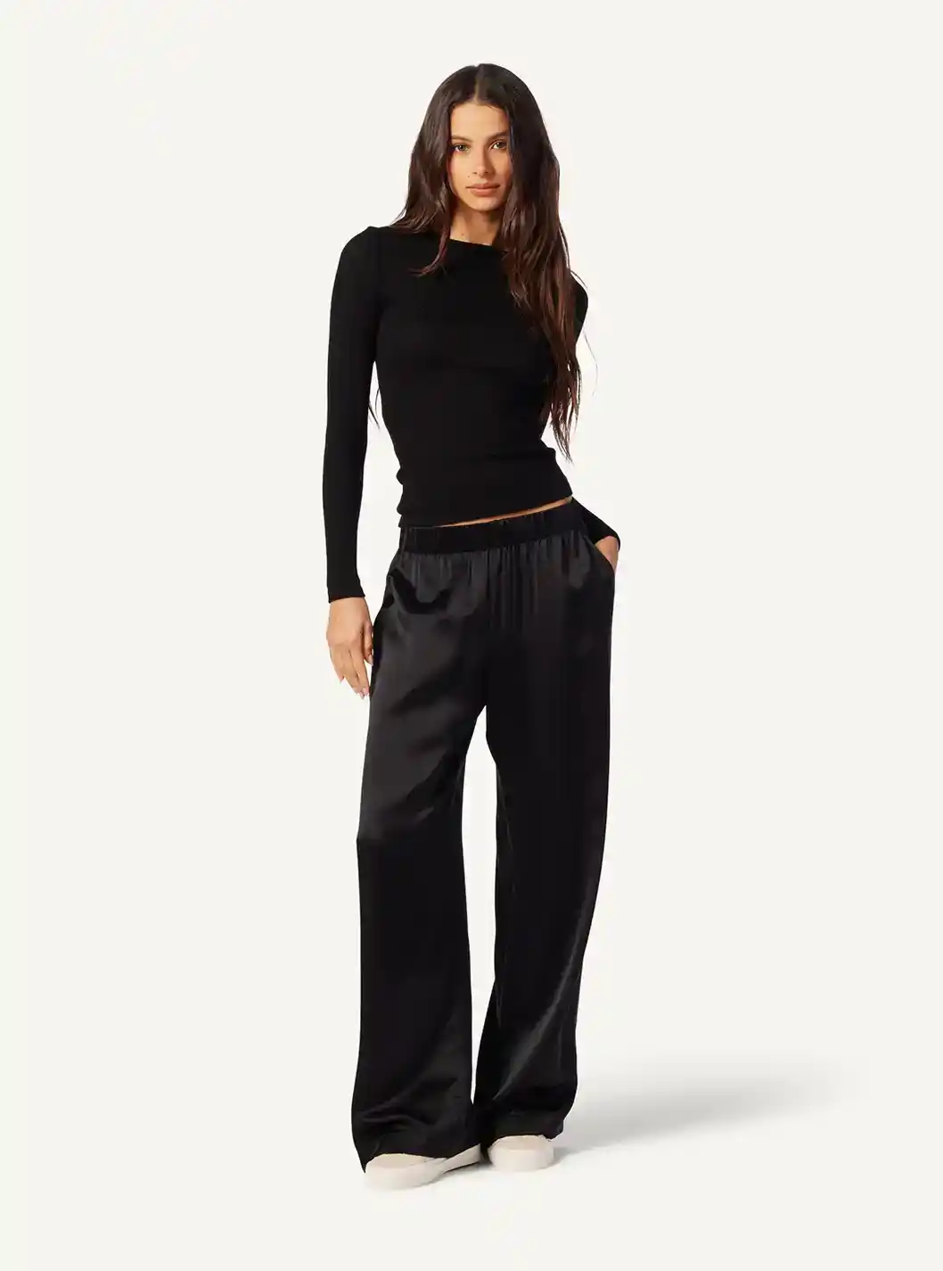 BRYNN HIGH RISE PULL ON WIDE LEG PANT