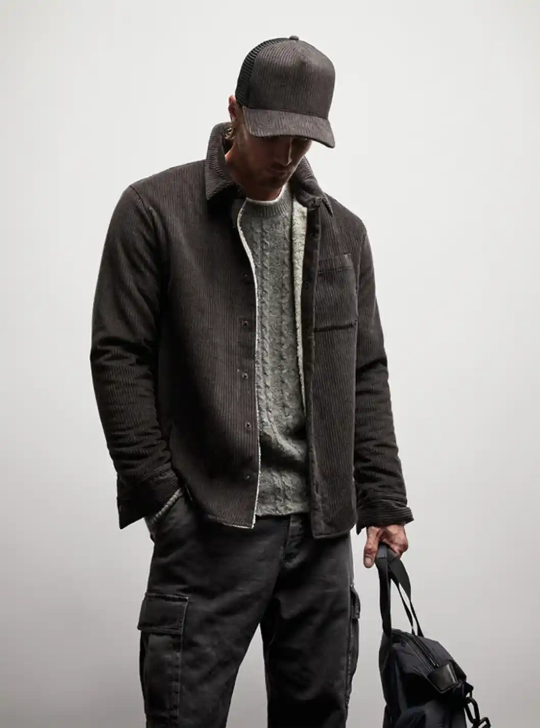 SHERPA LINED JUMBO CORD JACKET